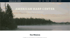 Desktop Screenshot of americanharpcenter.org
